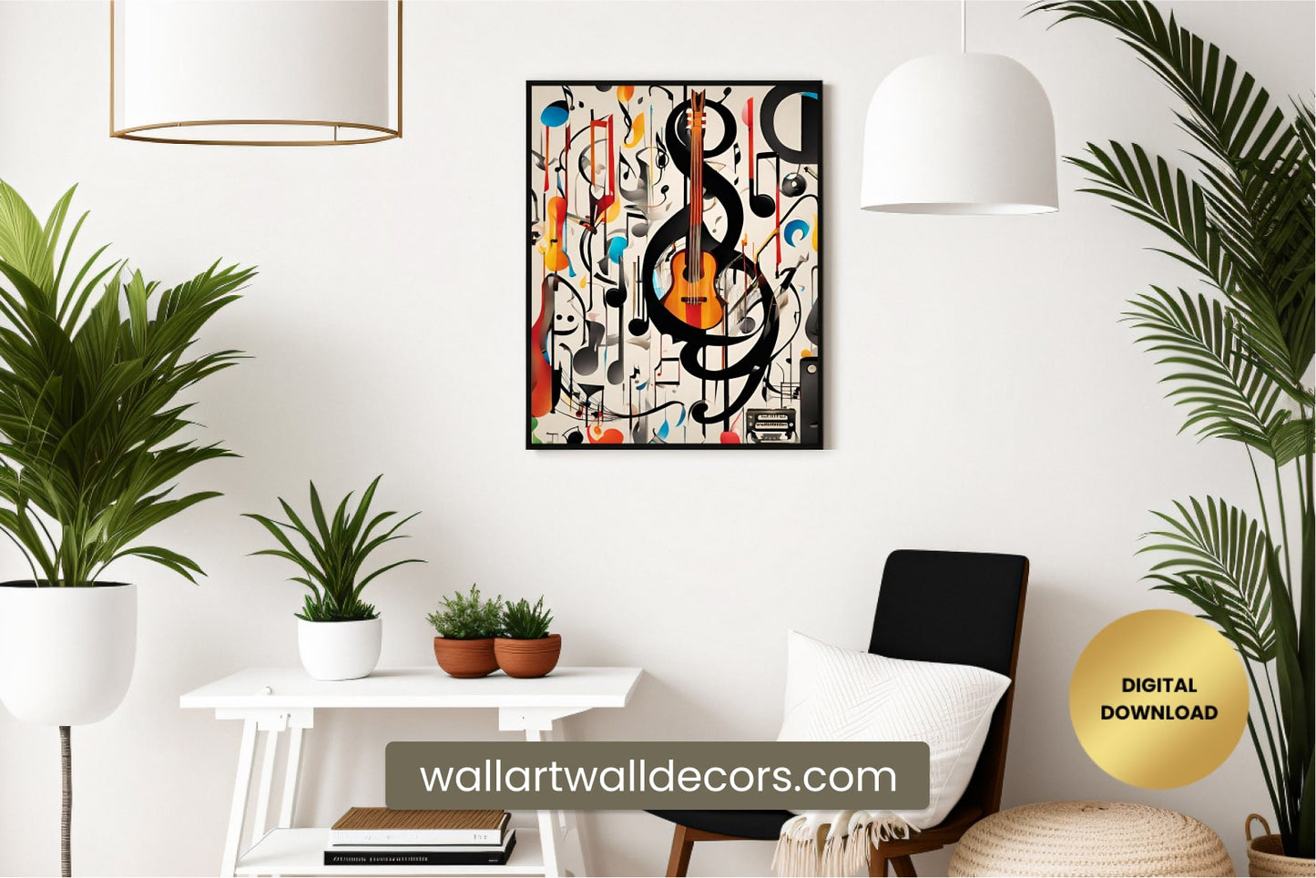 Musical Instrument Painting Musical Wall Hanging Art Poster